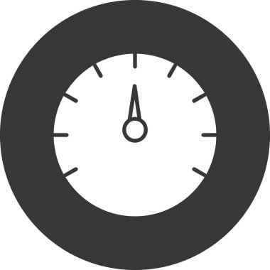 Kronometre simgesi, vektör illüstrasyonu