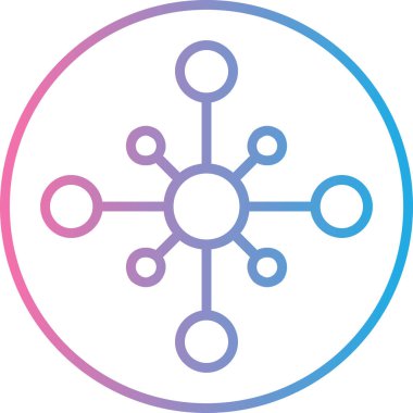 Ağ modern simgesinin vektör illüstrasyonu