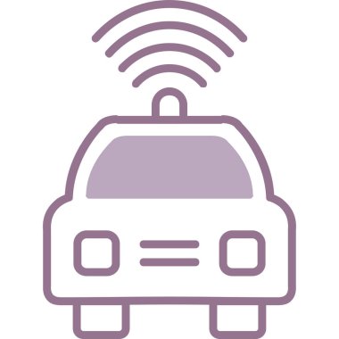 Taksiyle. Web simgesi basit illüstrasyon