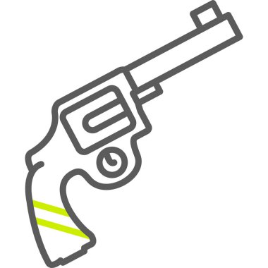 Silah silah ikonu. Web için silah vektör simgelerinin özet çizimi