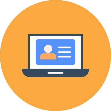 Bilgisayar vektör simgesi modern basit vektör illüstrasyonu