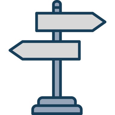 İşaret levhası Web simgesi basit illüstrasyon