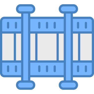 Çit. Web simgesi vektör illüstrasyonu