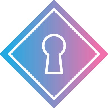 Modern b 'nin vektör illüstrasyonu simge kilidinden yoksun