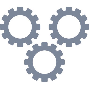 COG düz vektör simgesi