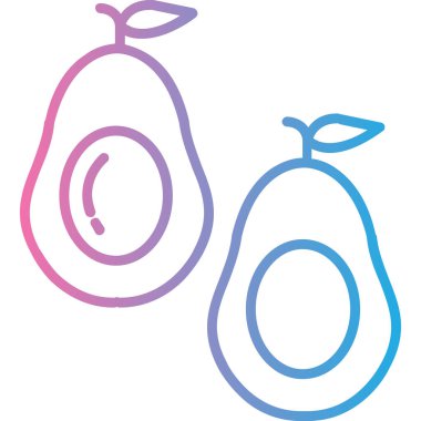 meyve ikonu vektör illüstrasyonu