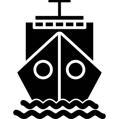 Bir geminin vektör çizimi