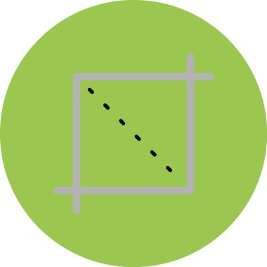 Bir yol simgesinin vektör illüstrasyonu