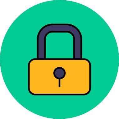 ikon vektör illüstrasyonunu kilitle