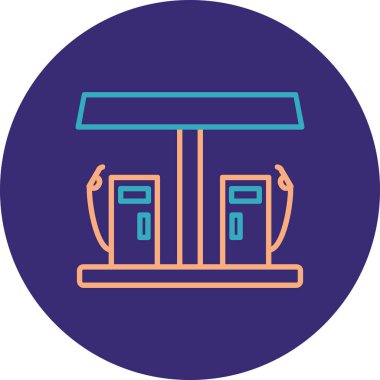 Modern yapı simgesinin vektör illüstrasyonu