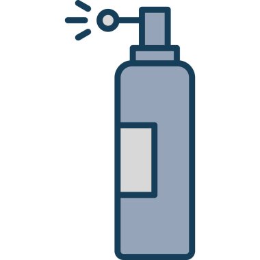 Sprey şişe. Basit resimleme