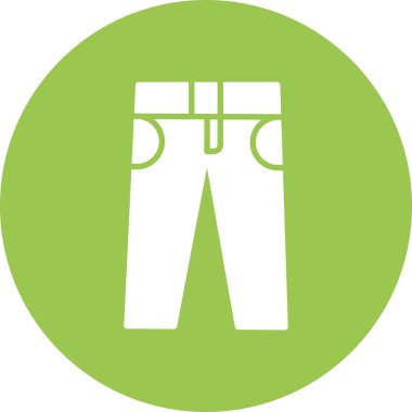 Pantolon. Web simgesi basit illüstrasyon