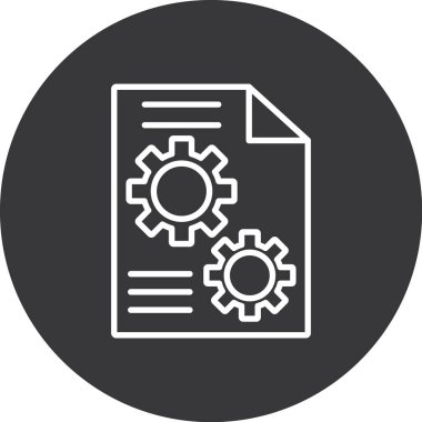 veri analiz simgesi vektör illüstrasyonu