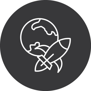 Küresel simge vektör illüstrasyonu