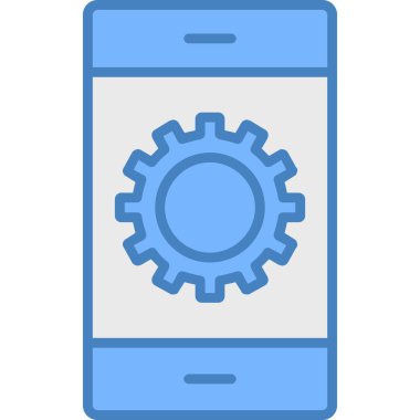 Mobil Ayar Simge vektör çizimi.