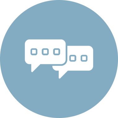 Sohbet simgesi vektör illüstrasyonu
