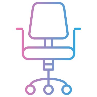 Sandalye. Web simgesi basit illüstrasyon