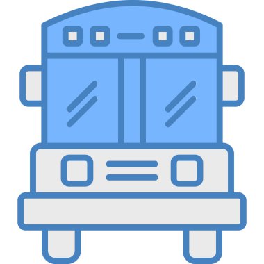 bus simgesi vektör illüstrasyonu