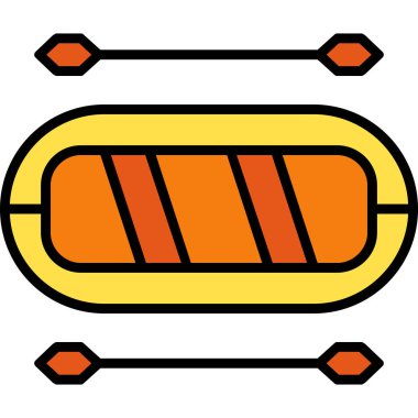 Bir arabanın karikatür simgesinin vektör çizimi