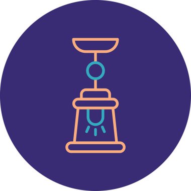 Bir mum simgesinin vektör illüstrasyonu.