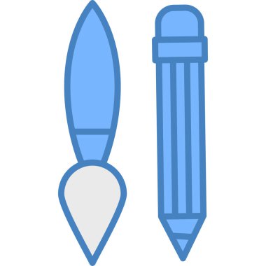 Kalem. Web simgesi basit illüstrasyon