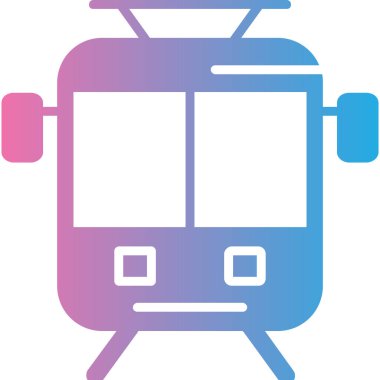 tren. Web simgesi basit illüstrasyon