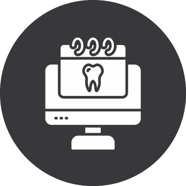 Bilgisayar monitörü simgesi. Web için basit bir bilgisayar izleme vektör simgesi çizimi