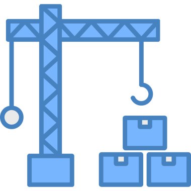 Vinç simgesinin vektör illüstrasyonu