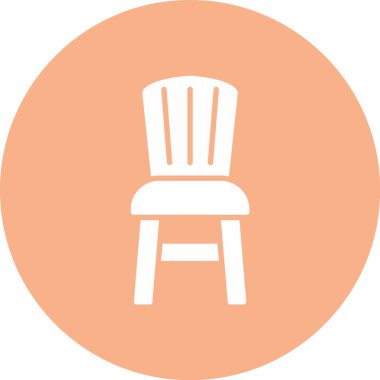 Koltuk. Web simgesi basit illüstrasyon