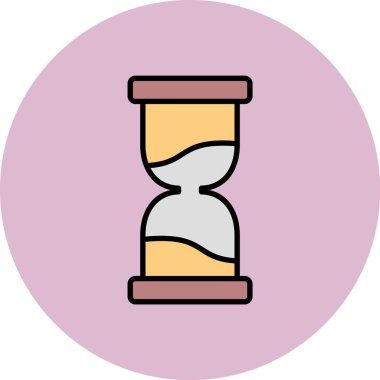 vektör kum saati simgesi illüstrasyonu