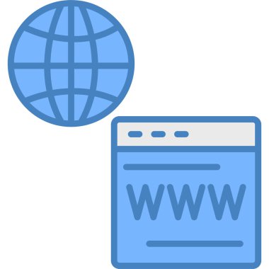 Web tarayıcı simgesi. Basit resimleme