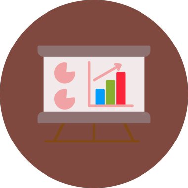 İş ve finans simgesinin vektör illüstrasyonu