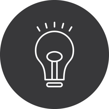 Ampul Simgesi, Vektör illüstrasyonu