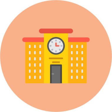 Alarm Saati Düz Vektör Simgesi