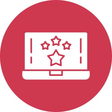 Dizüstü bilgisayar simgesi vektör çizimi