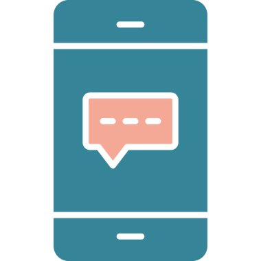 Sohbet mesajı vektör illüstrasyonu