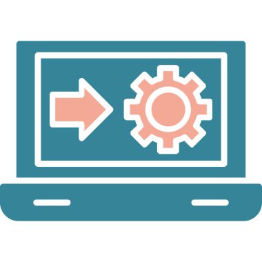 Web tasarımı ve geliştirme simgesi renkli. vektör illüstrasyonu