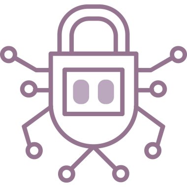 kilit simgesi, basit vektör çizim