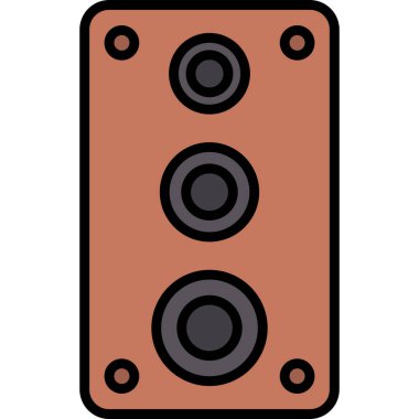 Müzik. Web simgesi basit illüstrasyon