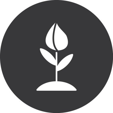 Bitki. Web simgesi basit tasarım