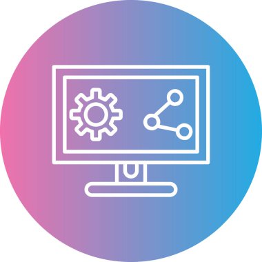 seo modern simgesinin vektör illüstrasyonu