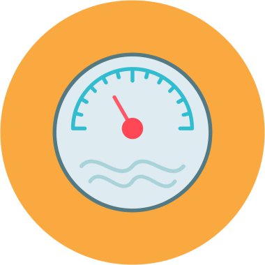 Ölçek simgesi vektör illüstrasyonu