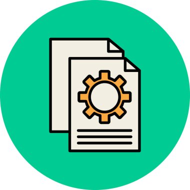 Belge. Web simgesi basit tasarım