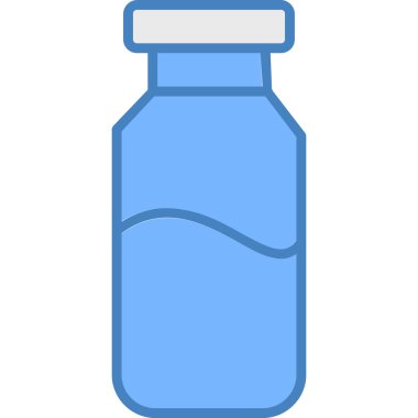 su şişesi simgesi, vektör illüstrasyonu