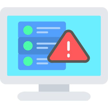 Düz Biçimli Hata Simgesi.