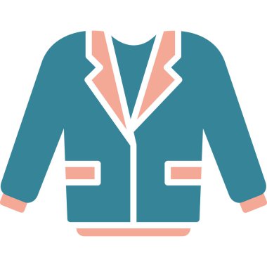 Ceket simge vektör çizim