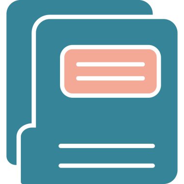 Kitap simgesinin vektör illüstrasyonu