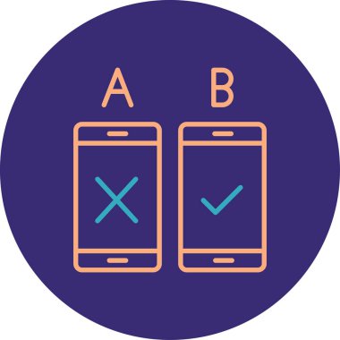 Akıllı telefon simgesinin vektör illüstrasyonu