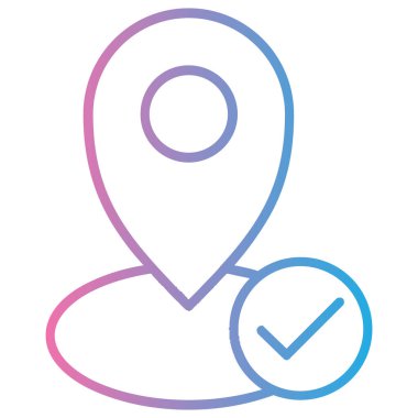 harita konumu simgesi ana hat biçiminde