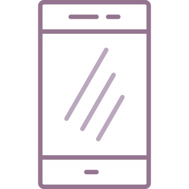 Akıllı telefon. Web simgesi basit illüstrasyon